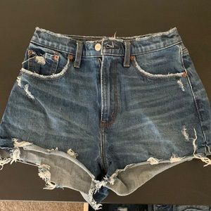Abercrombie & fitch high rise mom shorts curve love